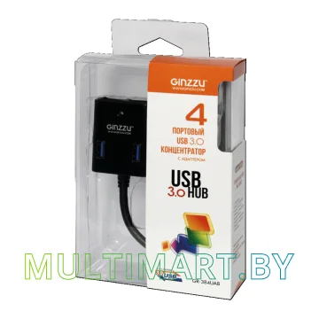 USB-хаб Ginzzu GR-384UAB картинка 3